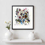 Affiche Lithographie de Kandinsky, Fine Art<br><div class="desc">Lithographie fur die Vierte Bauhausmappe (1922) par Wassily Kandinsky</div>