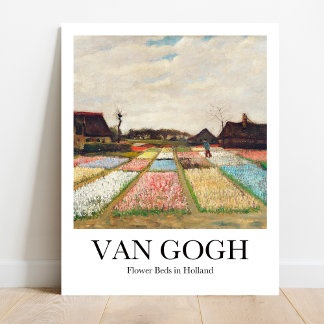 Affiche Lits à fleurs en Hollande par Vincent Van Gogh