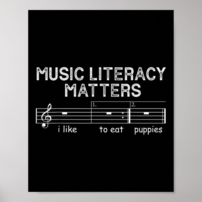 Affiche Littérature Musique J'Aime Manger Des Chiots (Devant)