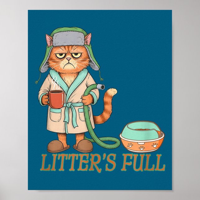 Affiche Litters Full Funny Cat Lovers Christmas Funny Gift (Devant)