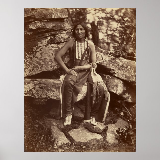 Affiche Little Bear, Cheyenne, 1875 (Devant)