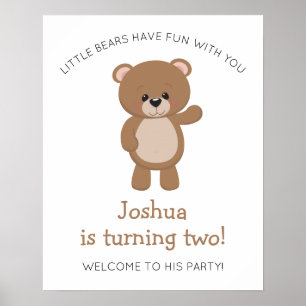 Affiche Little Bear Turin Two Woodland 2e anniversaire