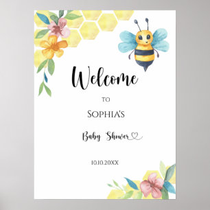 Affiche Little Bee baby shower