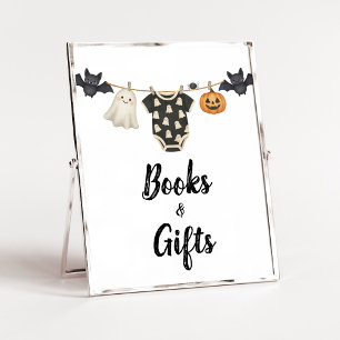 Affiche Little Boo Enseigne de livres et cadeaux sur une c