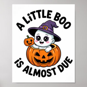 Affiche Little Boo Est Presque Prête Mignonne Grossesse Ha