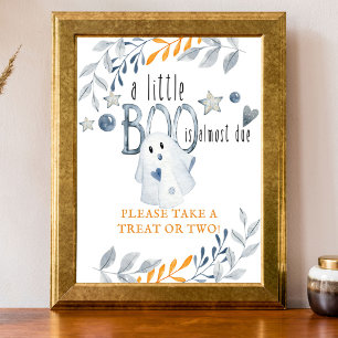 Affiche Little Boo Halloween Baby shower Favoriser