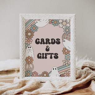 Affiche Little Boo Halloween Baby showers cartes et cadeau