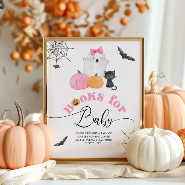 Affiche Little Boo Halloween Livres pour bébé (Créateur téléchargé)