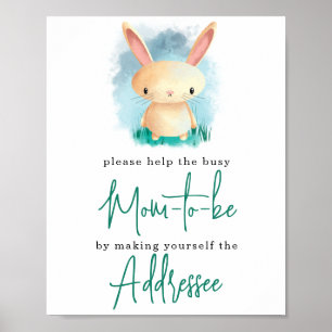 Affiche Little Bunny - Maman à être destinataire