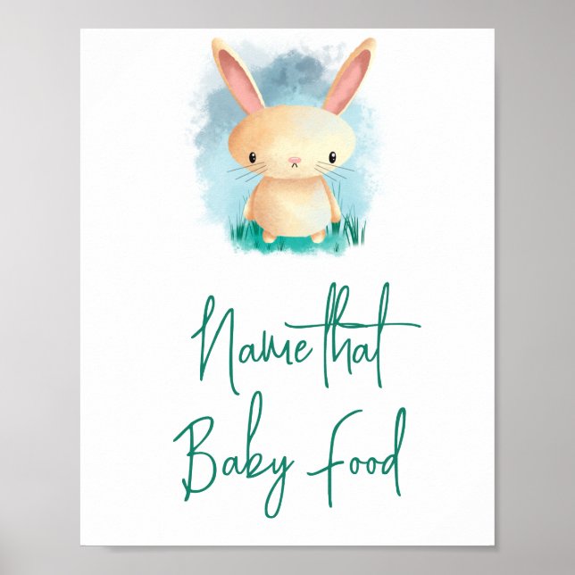 Affiche Little Bunny - Nom que Baby nourriture (Devant)
