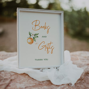 Affiche Little Cutie Citrus Baby showers Livres et Cadeaux