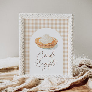 Affiche Little Cutie Pie Fall Baby showers Cartes et cadea