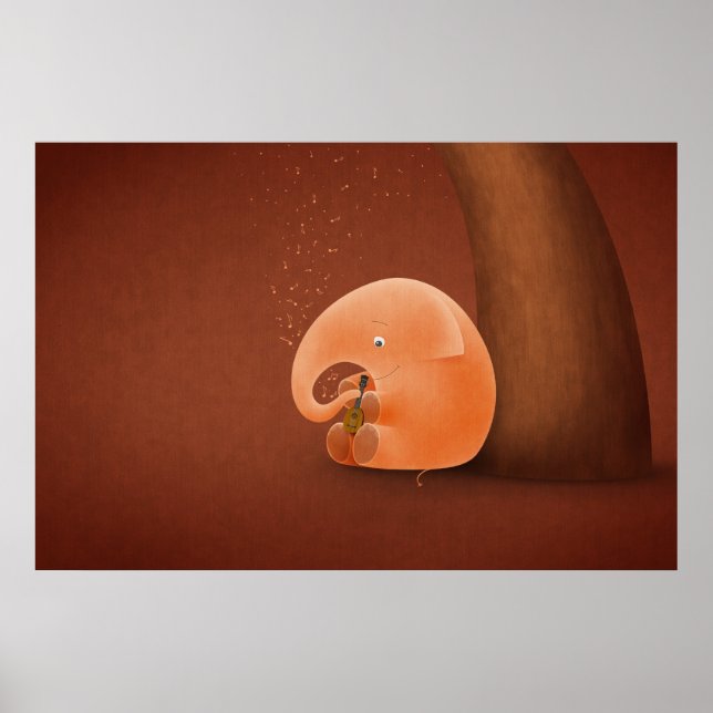 Affiche Little Elephant, Big Ukulele (Devant)