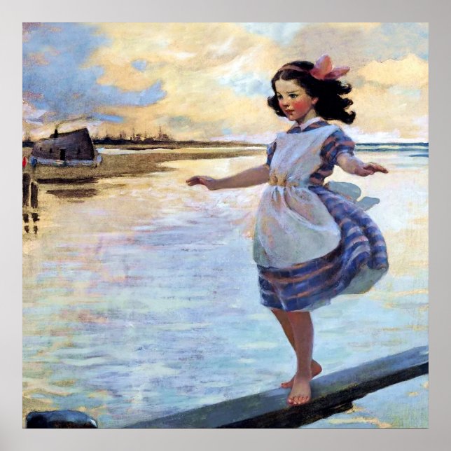 Affiche « Little Eml'y » par Jessie Willcox Smith (Devant)