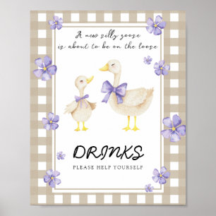 Affiche Little Goose - Boissons vous aider