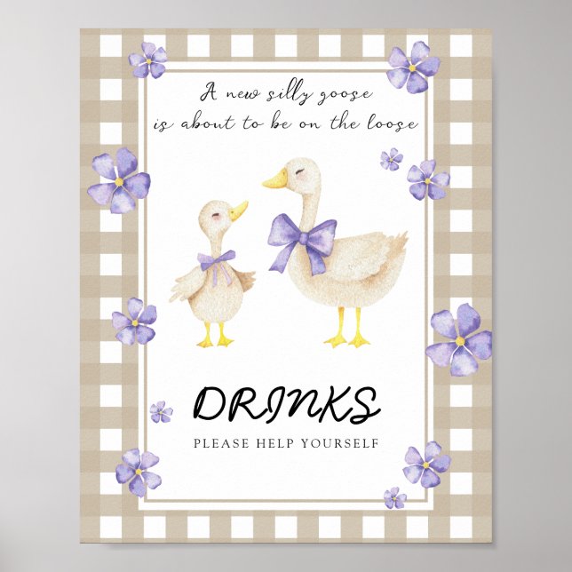 Affiche Little Goose - Boissons vous aider (Devant)