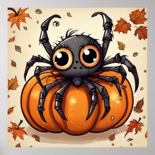 Affiche Little Halloween Spider