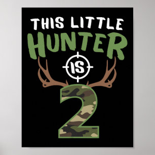 Affiche Little Hunter Est 2 Anniversaires Garçons 2e Anniv