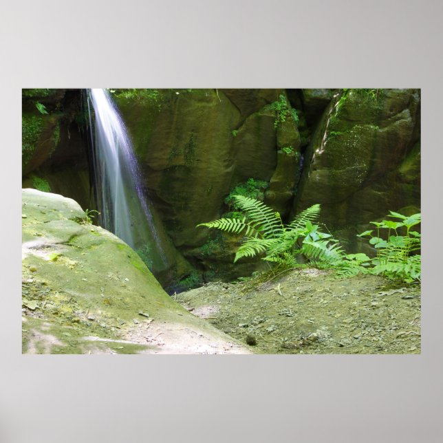 Affiche Little Lyons Falls, Mohican State Park, Ohio (Devant)