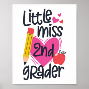 Affiche Little Miss 2e année Bonjour 2e année