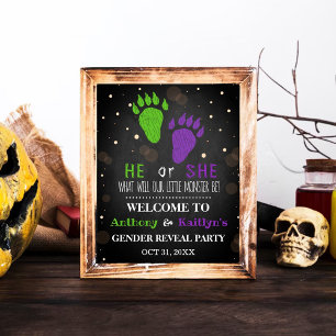 Affiche Little Monster Halloween Genre Revela Party