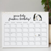 Little Penguin Devine le jeu de Baby shower d'anni