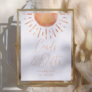 Affiche Little Ray of Sunshine Baby Douche Cartes et cadea