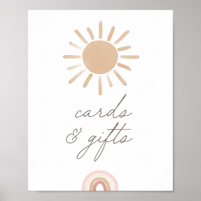 Affiche Little Ray of Sunshine Baby showers Cartes et cade (Devant)