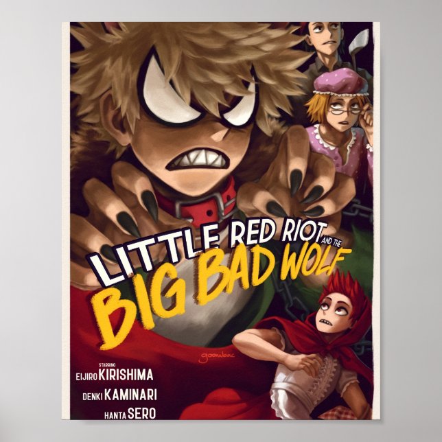 Affiche Little Red Riot et Big Bad Wolf (Devant)