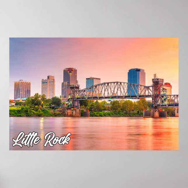 Affiche Little Rock, Arkansas, États-Unis (Devant)