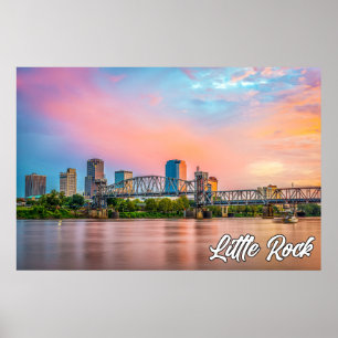 Affiche Little Rock, Arkansas, États-Unis