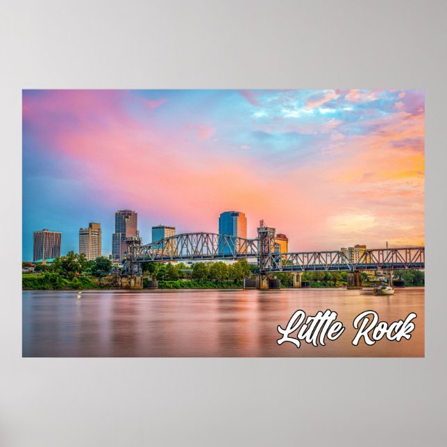 Affiche Little Rock, Arkansas, États-Unis (Devant)