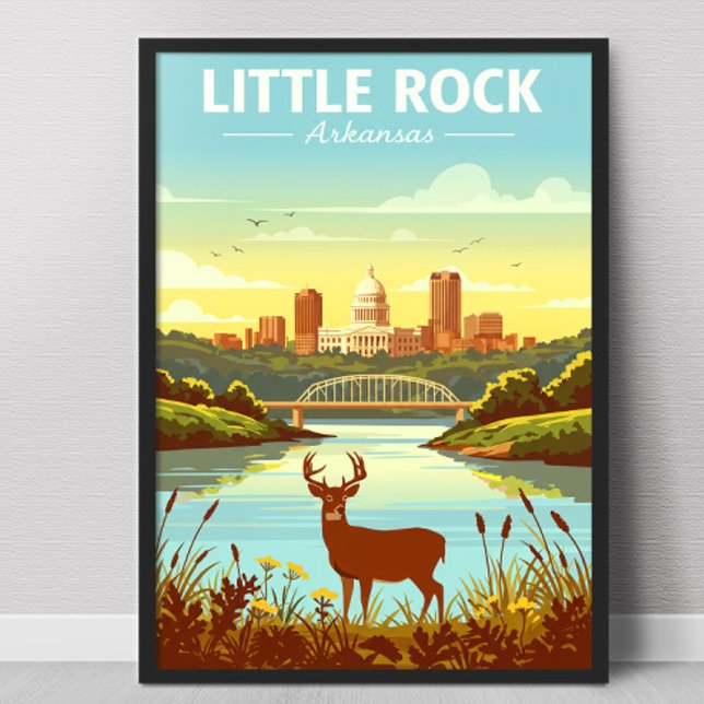 Affiche Little Rock Arkansas vintage (Créateur téléchargé)