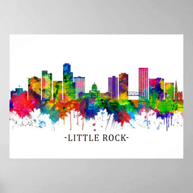 Affiche Little Rock Skyline (Devant)