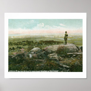 Affiche Little Round Top, champ de bataille de Gettysburg