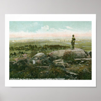 Affiche Little Round Top, champ de bataille de Gettysburg