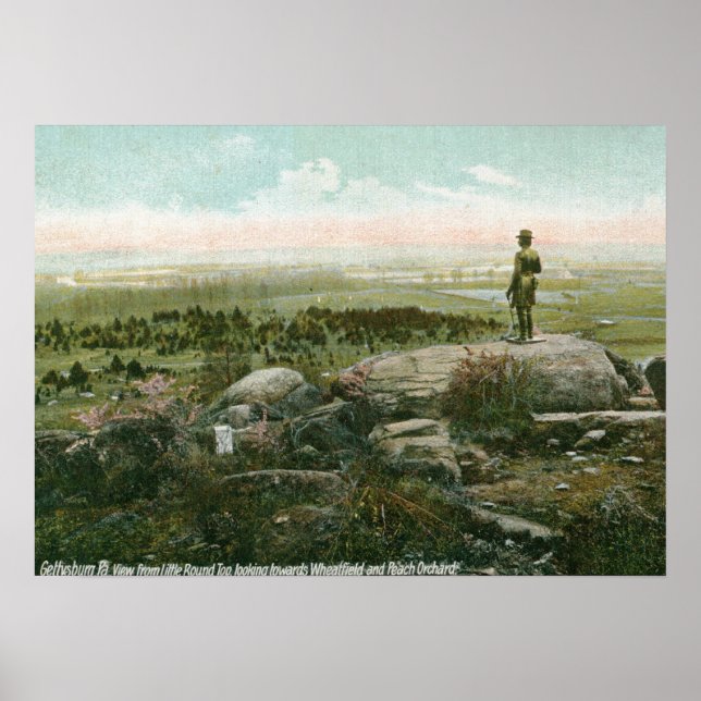 Affiche Little Round Top, champ de bataille de Gettysburg  (Devant)