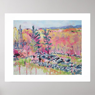 Affiche Little Roundtop Gettysburg Pennsylvanie Gaines de 