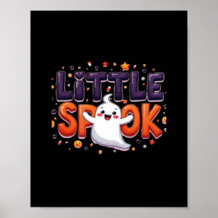 Affiche Little Spook Cute Halloween style créatif
