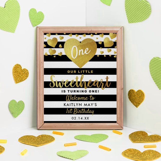 Affiche Little Sweetheart Saint-Valentin N'importe quel âg (Créateur téléchargé)