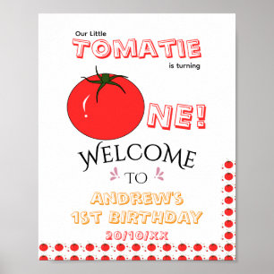 Affiche Little Tomatie Fait Son Premier Anniversaire Migno
