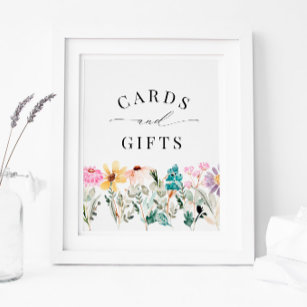 Affiche Little Wildflower Cards & Gifts Sign