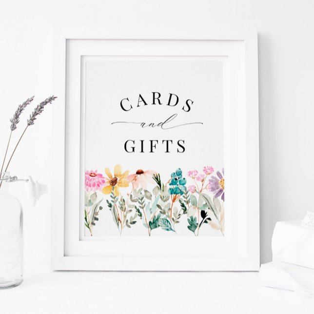 Affiche Little Wildflower Cards & Gifts Sign (Créateur téléchargé)