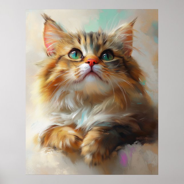 Affiche Little Wonder Kitten - Maine Coon Cat (Devant)