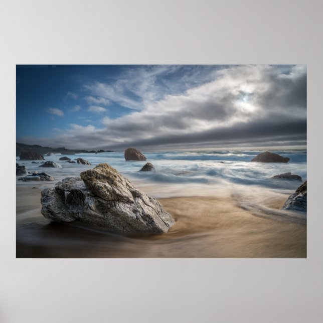 Affiche Littoral | Stormy Big Sur, Californie (Devant)