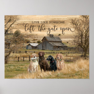 Affiche Live Comme Quelqu'Un A Laissé La Porte Ouverte