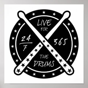 Affiche Live For The Drums
