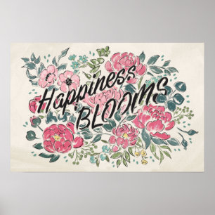 Affiche Live in Bloom   Le bonheur fleurit