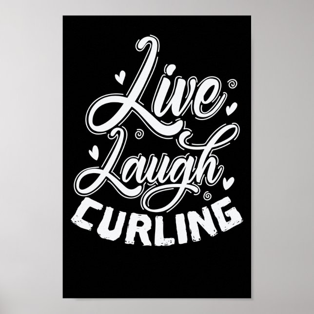 Affiche Live Laugh Curling (Devant)