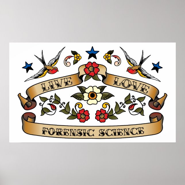 Affiche Live Love Forensic Science (Devant)
